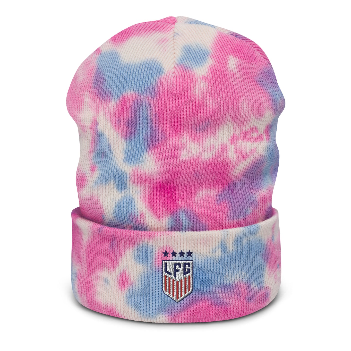 Tie Dye LFG US Soccer Style Beanie
