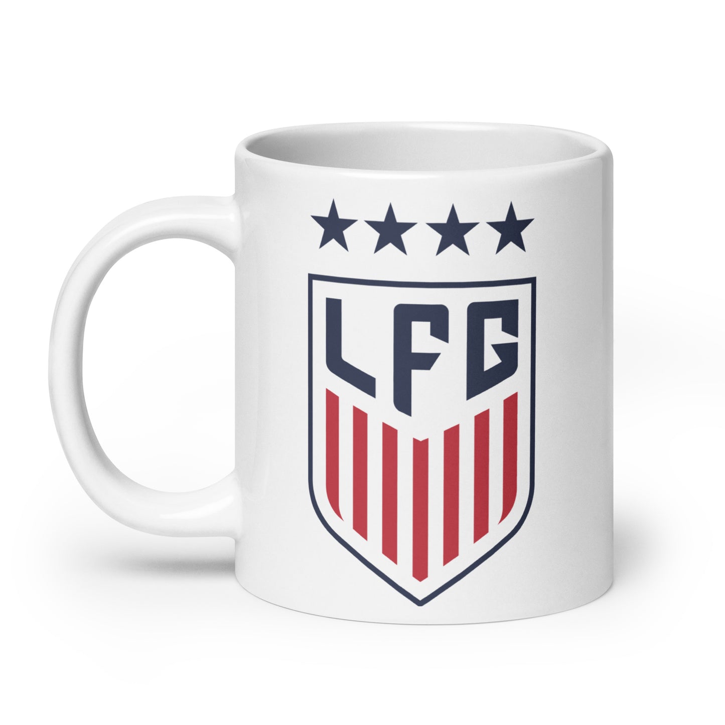 LFG US Soccer Style White Mug (11oz/15oz/20oz)